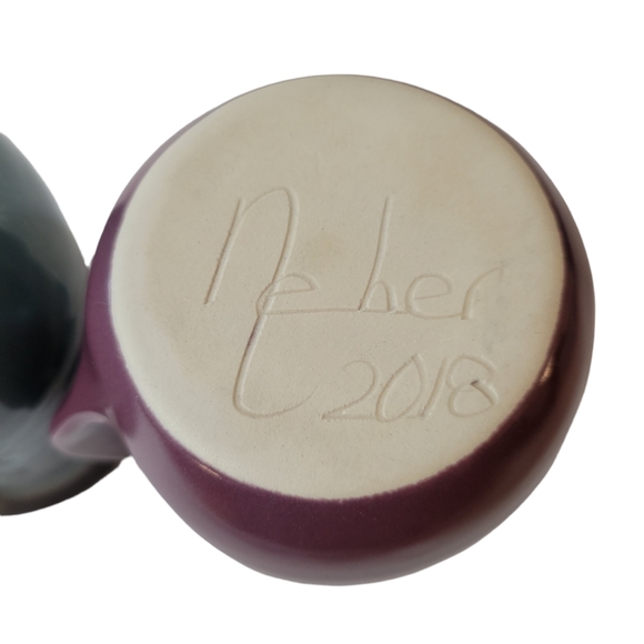 Neher Pottery Hand Warmer Left Handed Mug Set Of 2 - Picture 12 of 16